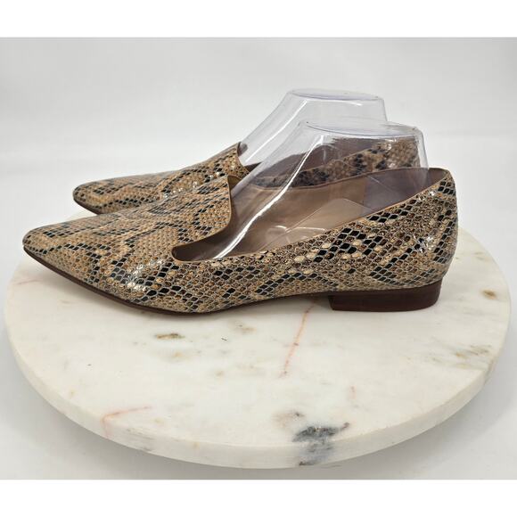 Sole Society Snakeskin Print Loafers - Picture 3 of 8